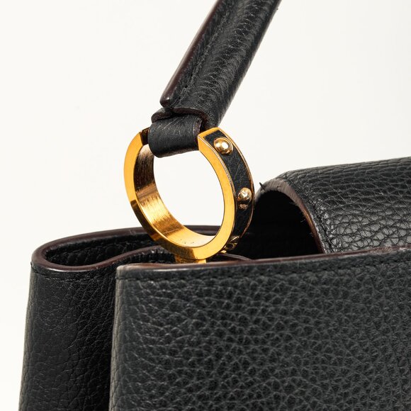 Louis Vuitton Capucines MM Black Taurillon Leather Satchel - Picture 7 of 14